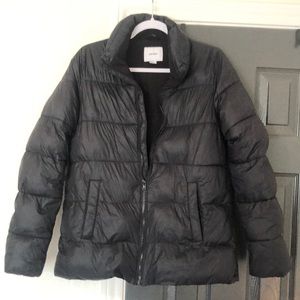 Black Old Navy Puffer Coat